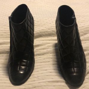 Chanel quilted low bootie